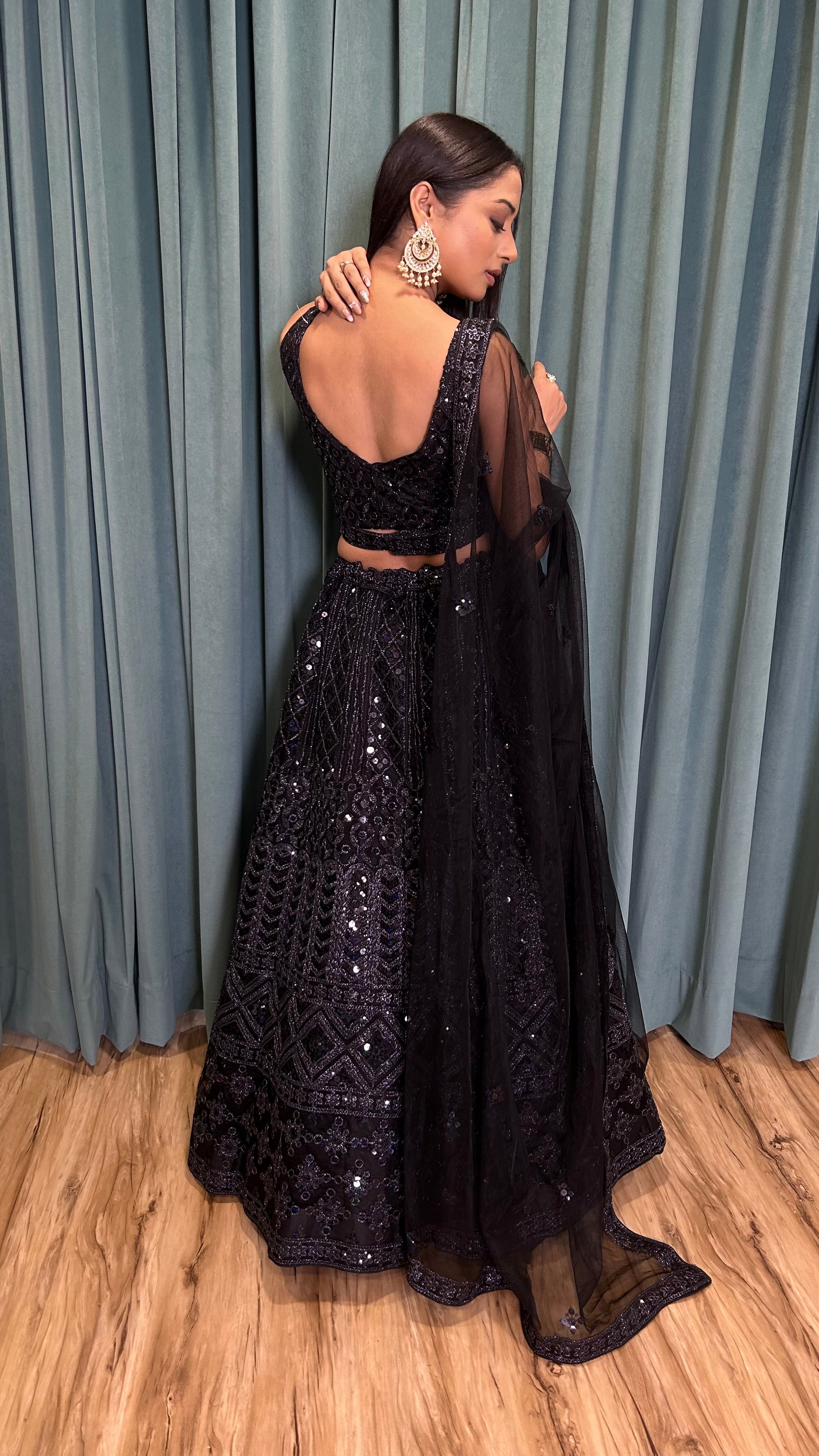 Party Wear Designer Lehenga Choli With Dori & Sequence Work