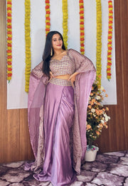 Party Wear Designer Indo Western With Sequence Work