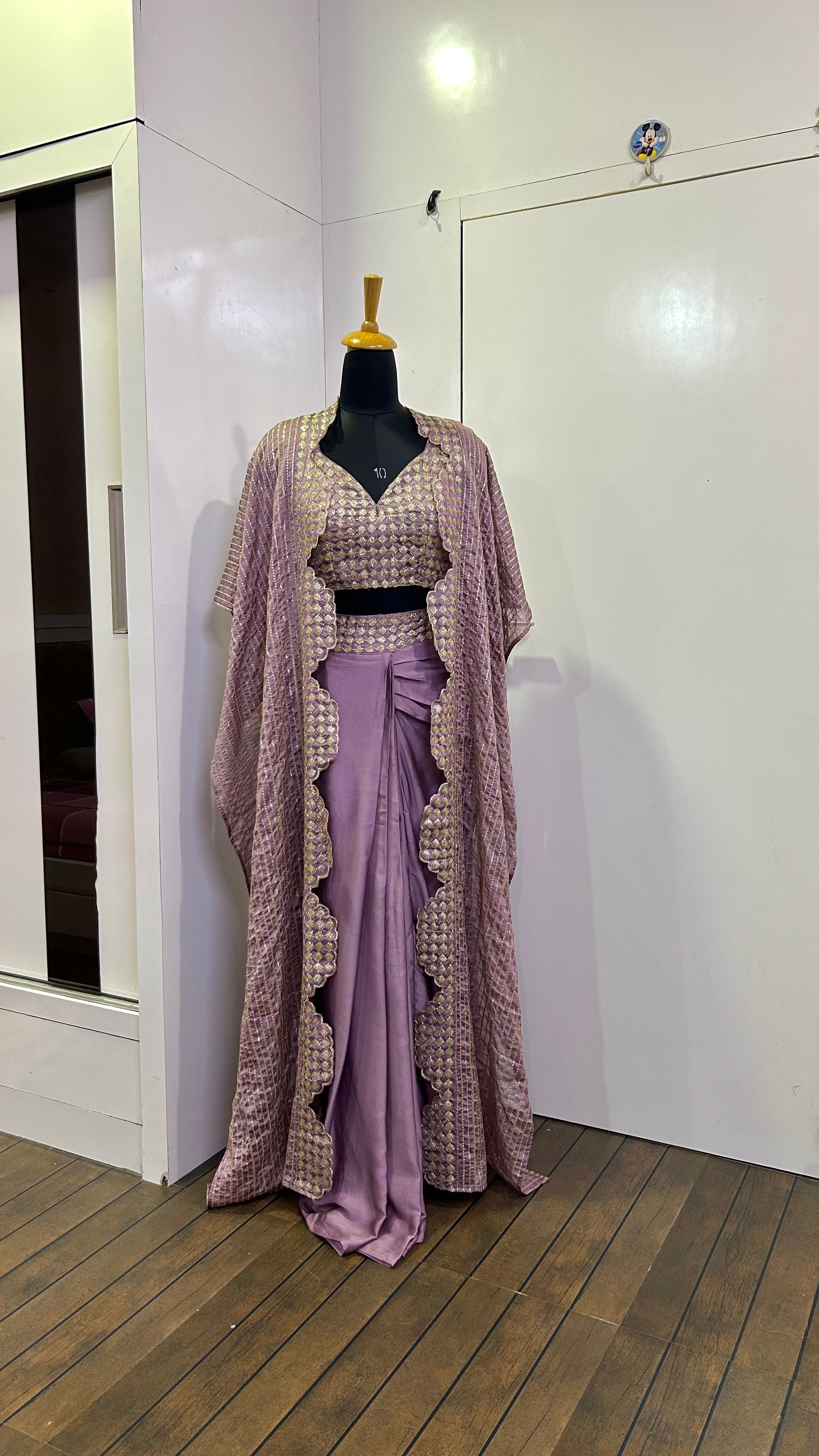 Party Wear Designer Indo Western With Sequence Work