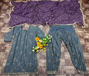 Party Wear Designer Top-Bottom And Beautiful Dupatta