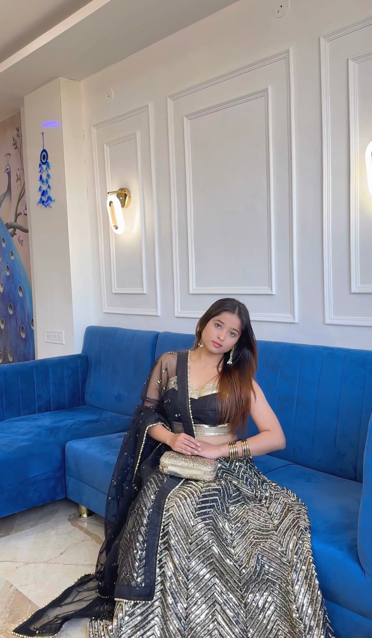 Party Wear Designer Lehenga Choli With Sequence & Zari Work