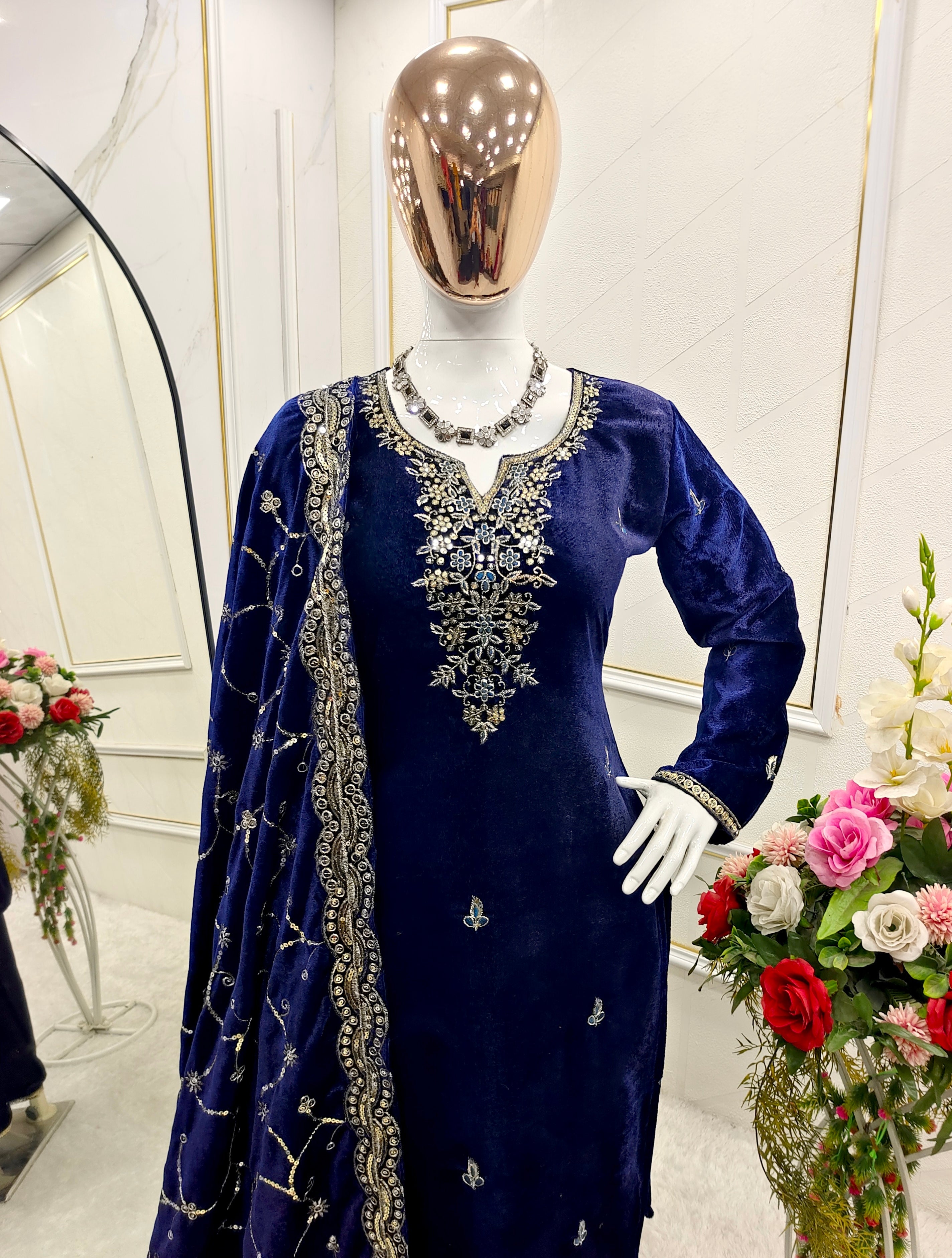 Party Wear Designer Top -Pent And Beautiful Dupatta