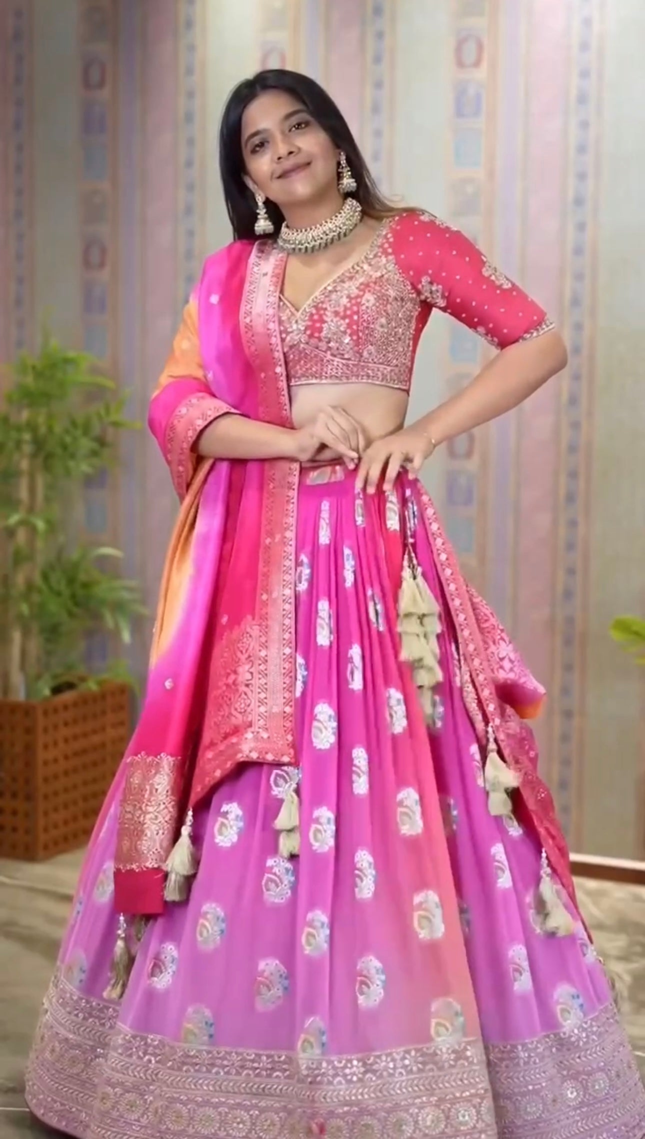 Beautiful Lehenga Choli With Full Heavy Embroidery Sequence Work
