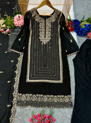 Beautiful Party Wear Top Bottom And Dupatta