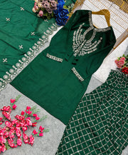 Party Wear Beautiful Top Bottom And Dupatta