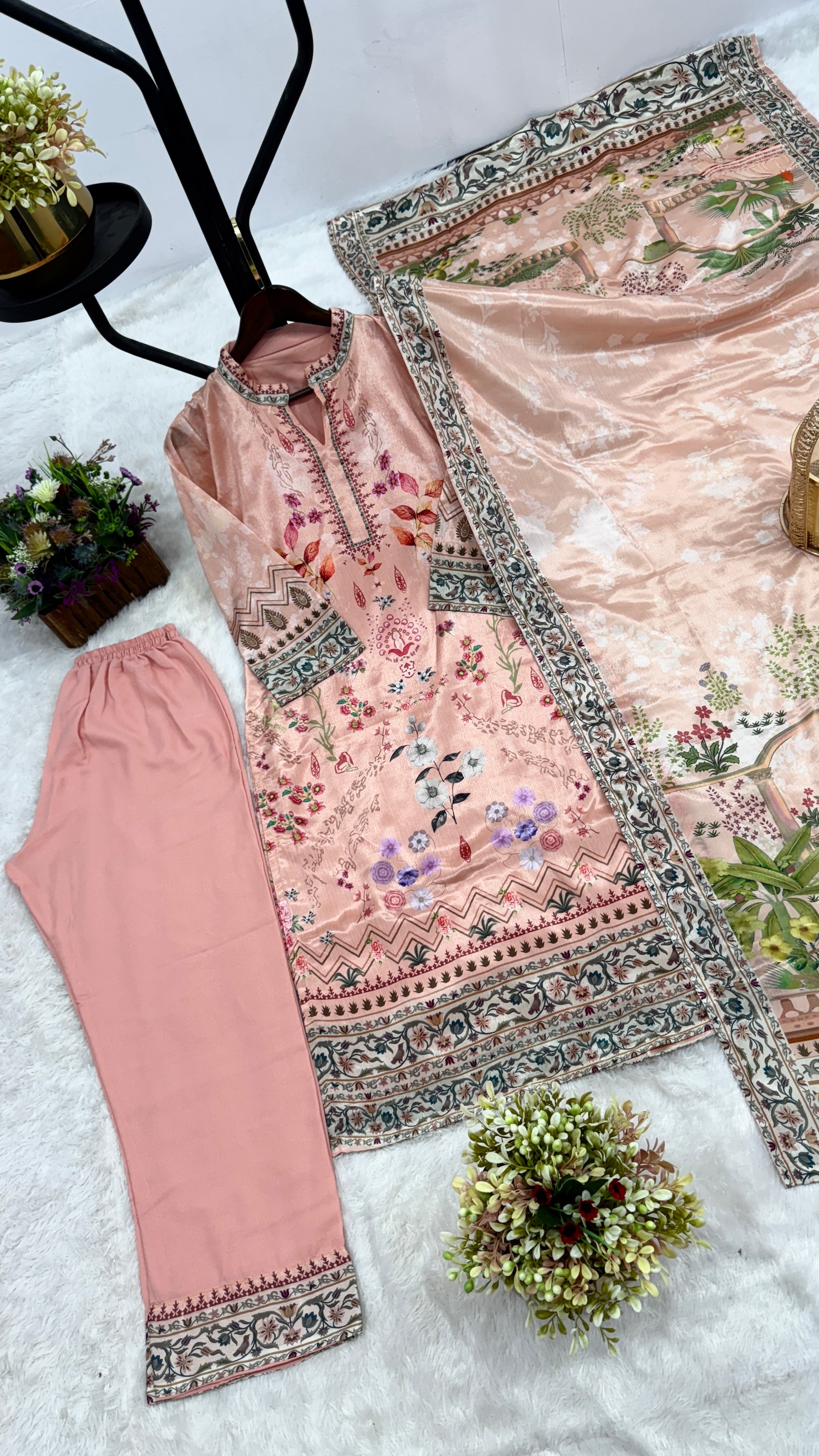 Party Wear Beautiful Top-Bottom And Fancy Dupatta