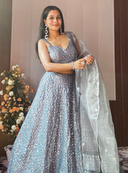 Designer Party Wear Lehenga Choli With Sequence Work