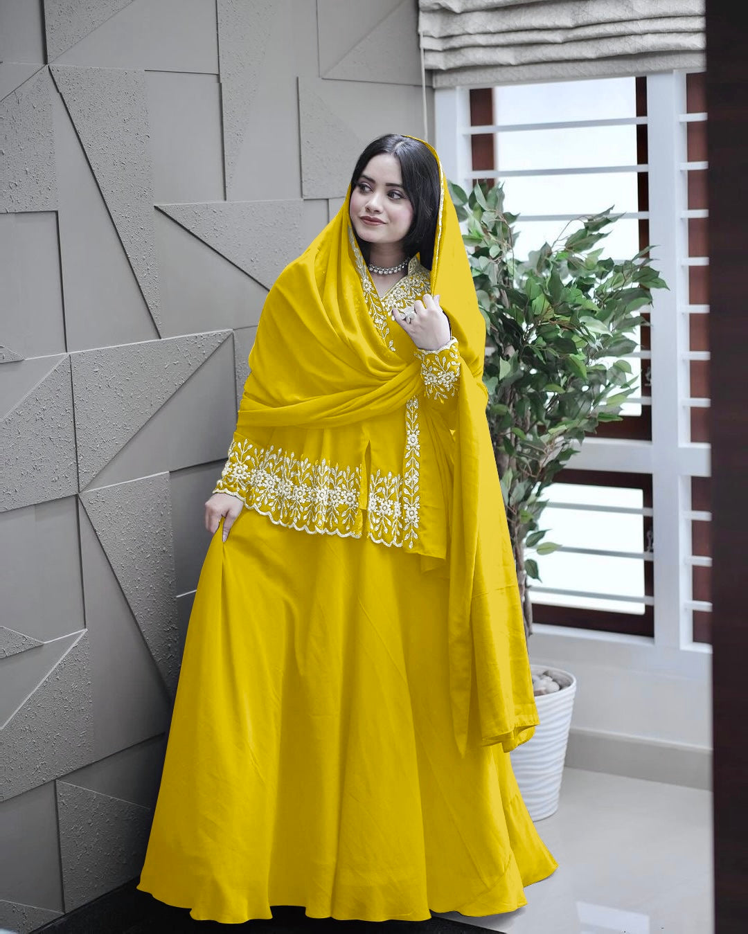 Beautiful Party Wear Look Top With Lehenga & Dupatta Set