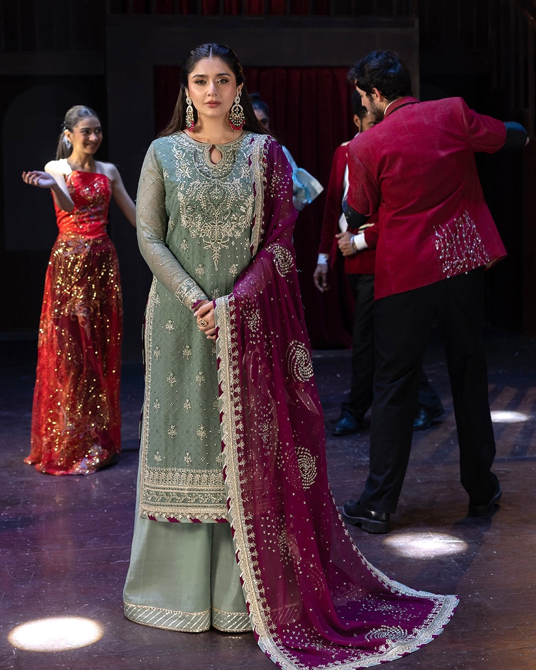 Party Wear Beautiful Top-Bottom And Designer Dupatta