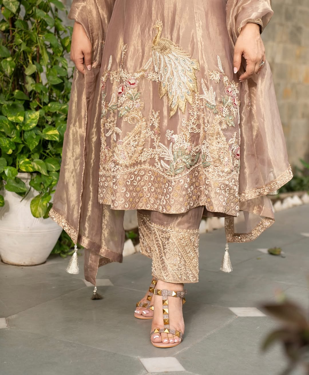 Party Wear Suit Set With Heavy Embroidery Sequence Work