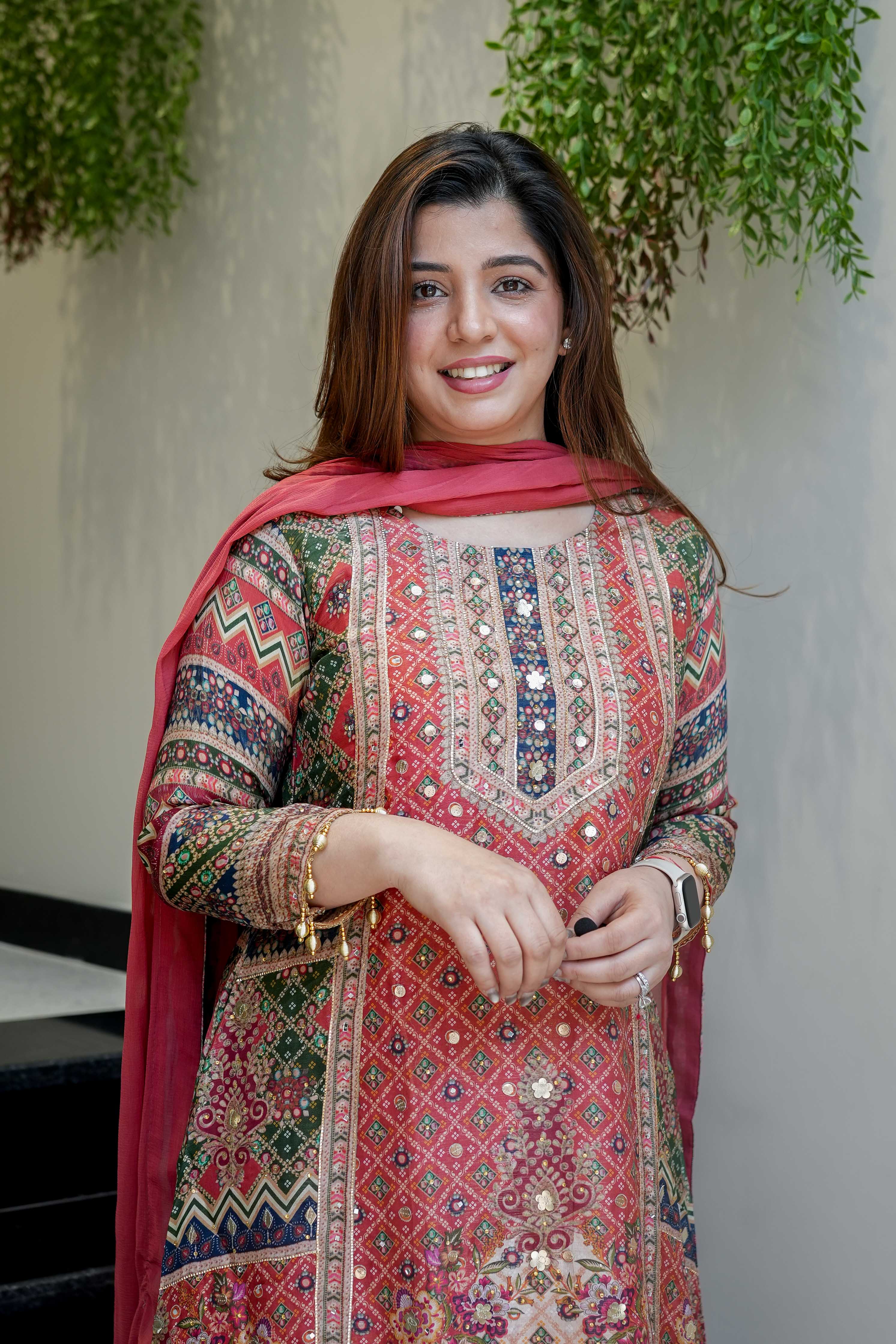 Party Wear Beautiful Top-Bottom And Dupatta