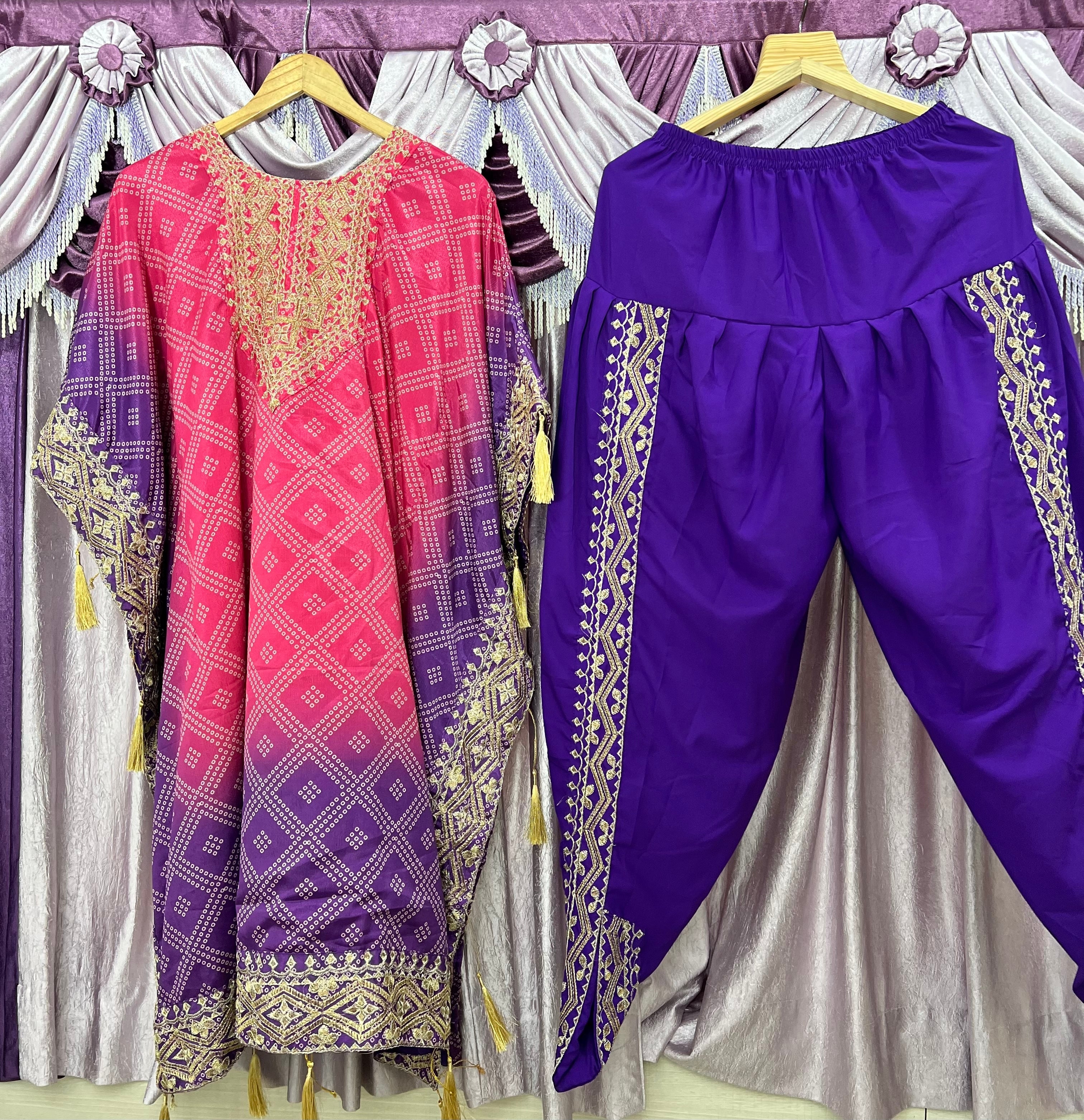 Party Wear Beautiful Top-Bottom With Digital Print