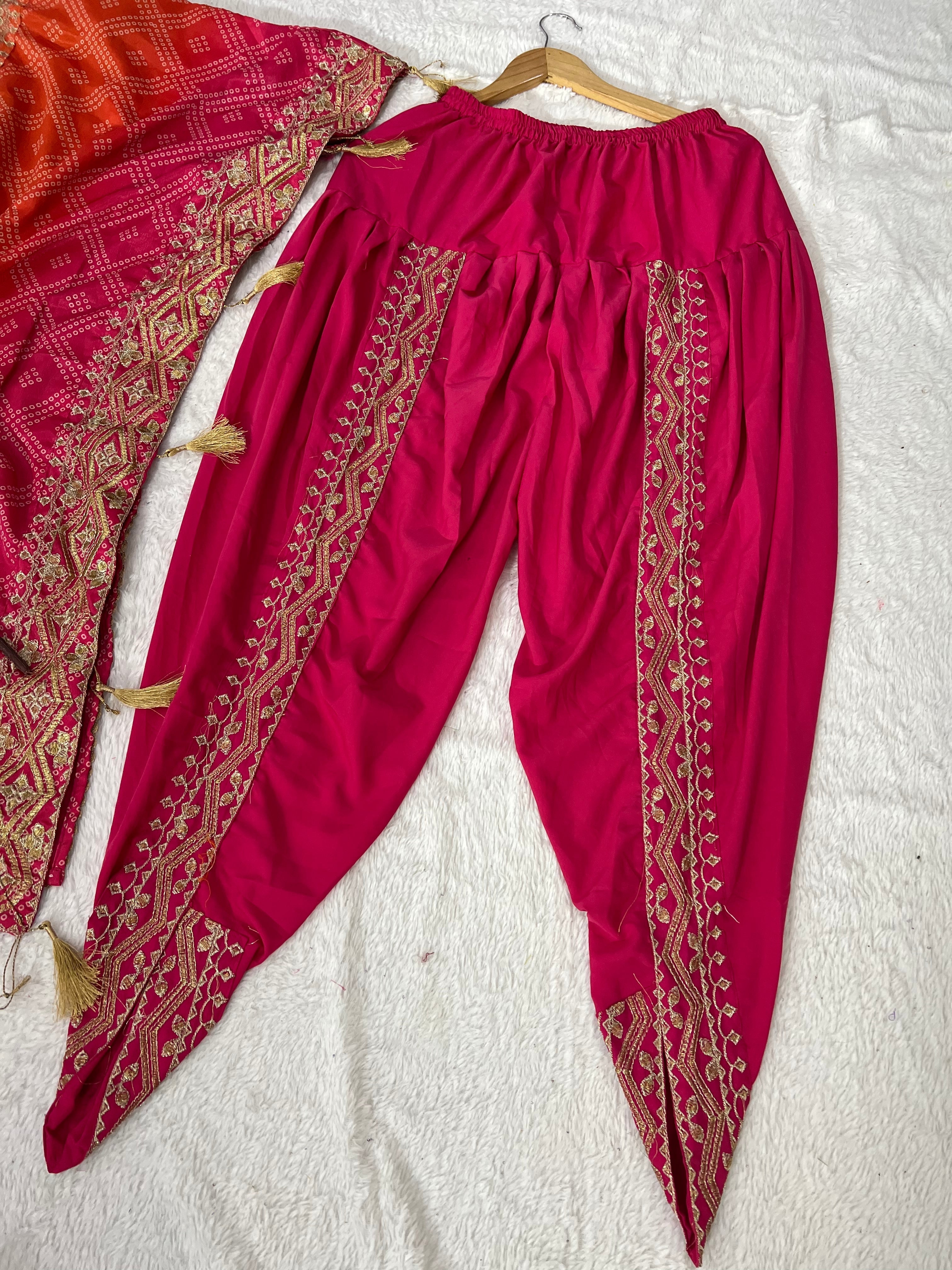 Party Wear Beautiful Top-Bottom With Digital Print