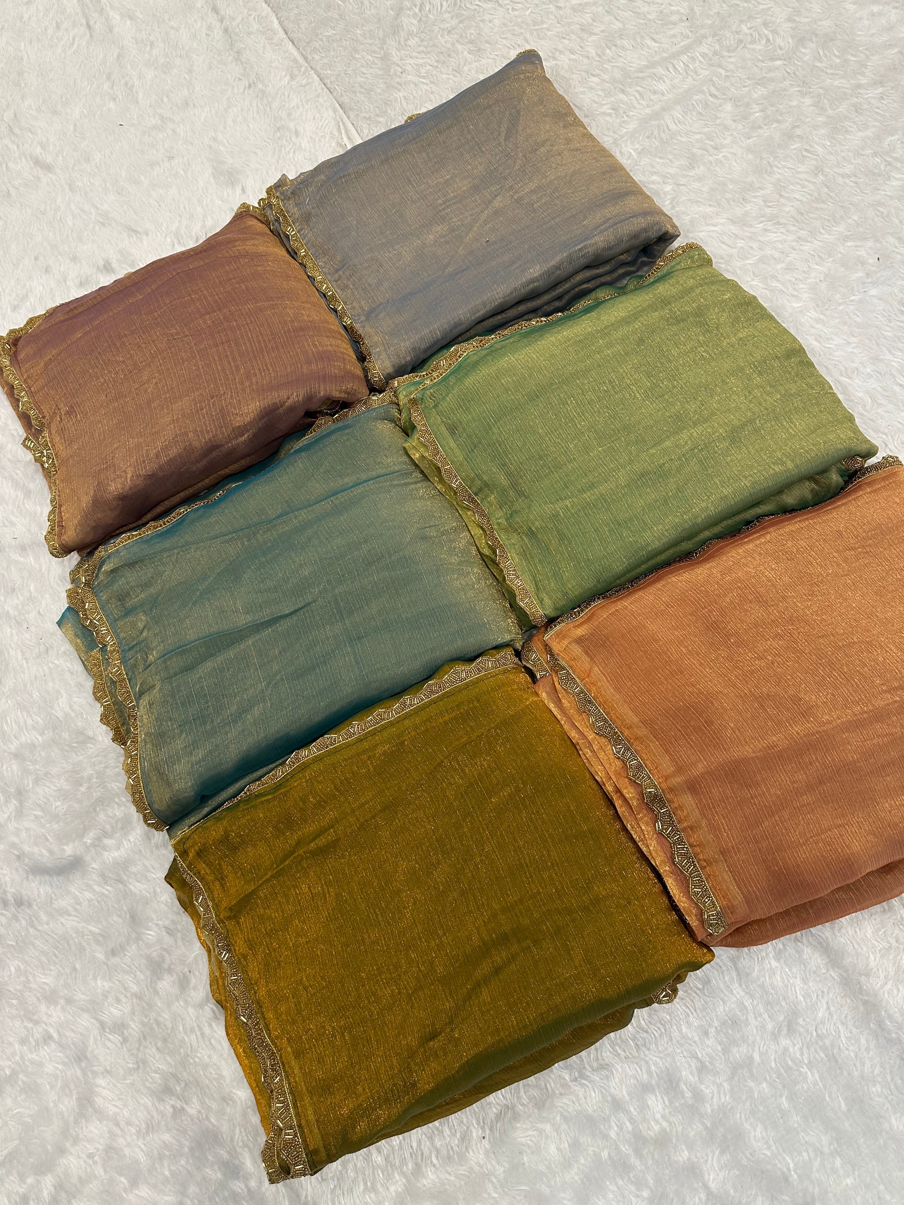 Party Wear Designer Saree With Beads Hand Pipe Work