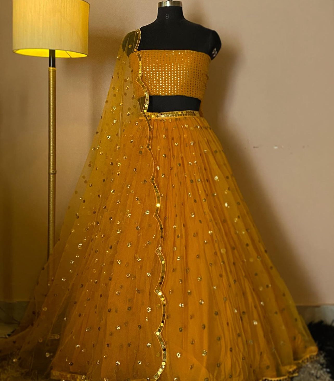 Party Wear Lehenga Choli With Sequence & Paper Mirror Work