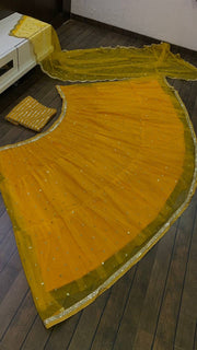 Party Wear Lehenga Choli With Sequence & Paper Mirror Work