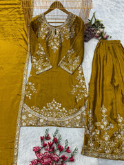 Designer Party Wear Look Top Bottom And Plazza