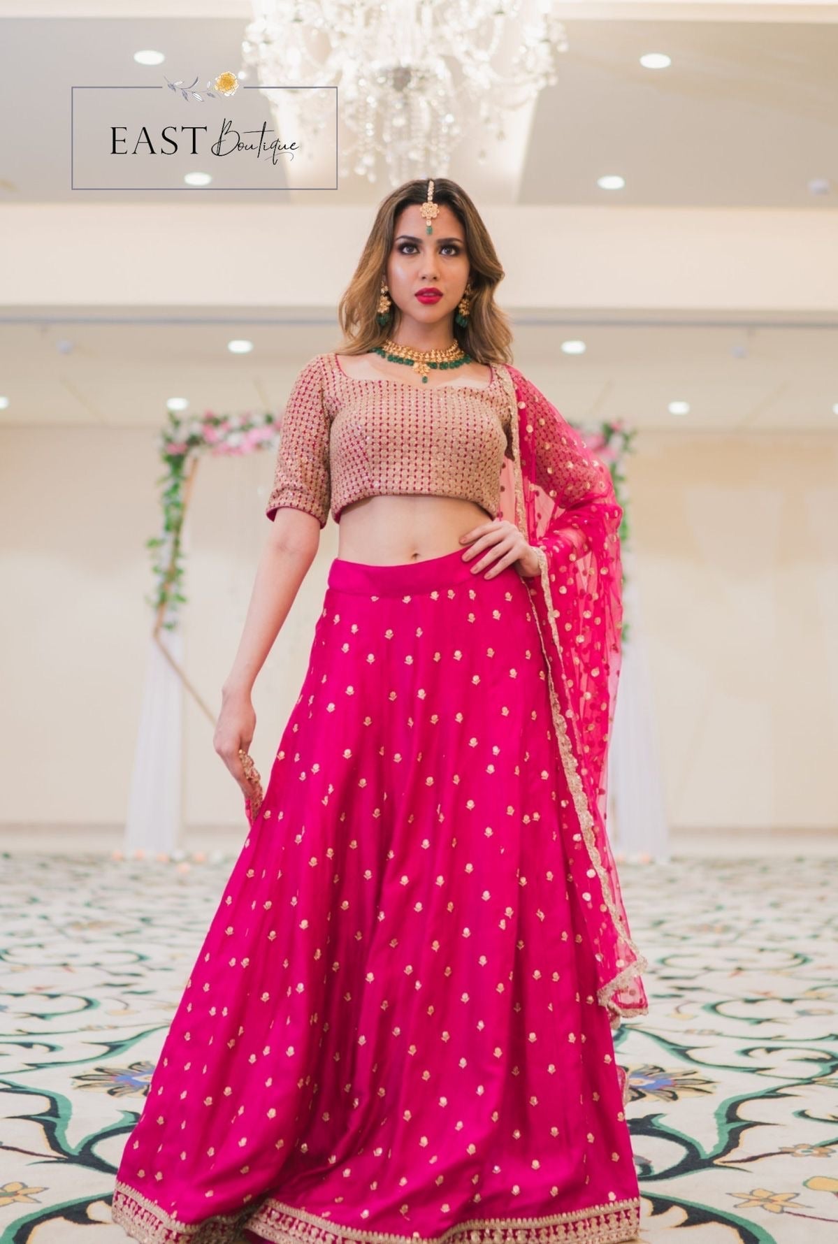 Designer Party Wear Lehenga Choli With Sequence & Zari Work
