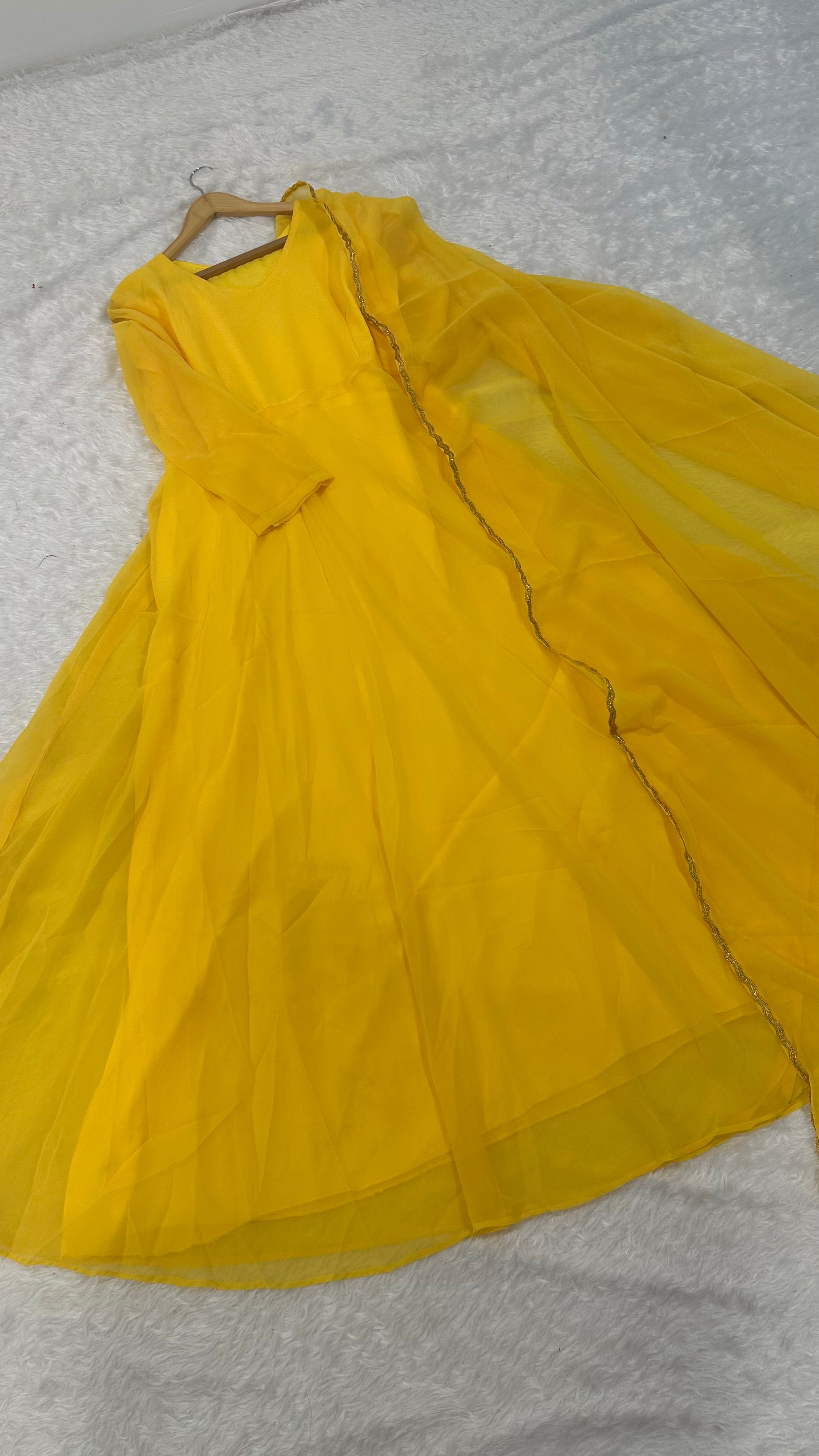 Simply Beautiful Party Wear Anarkali Gown And Dupatta