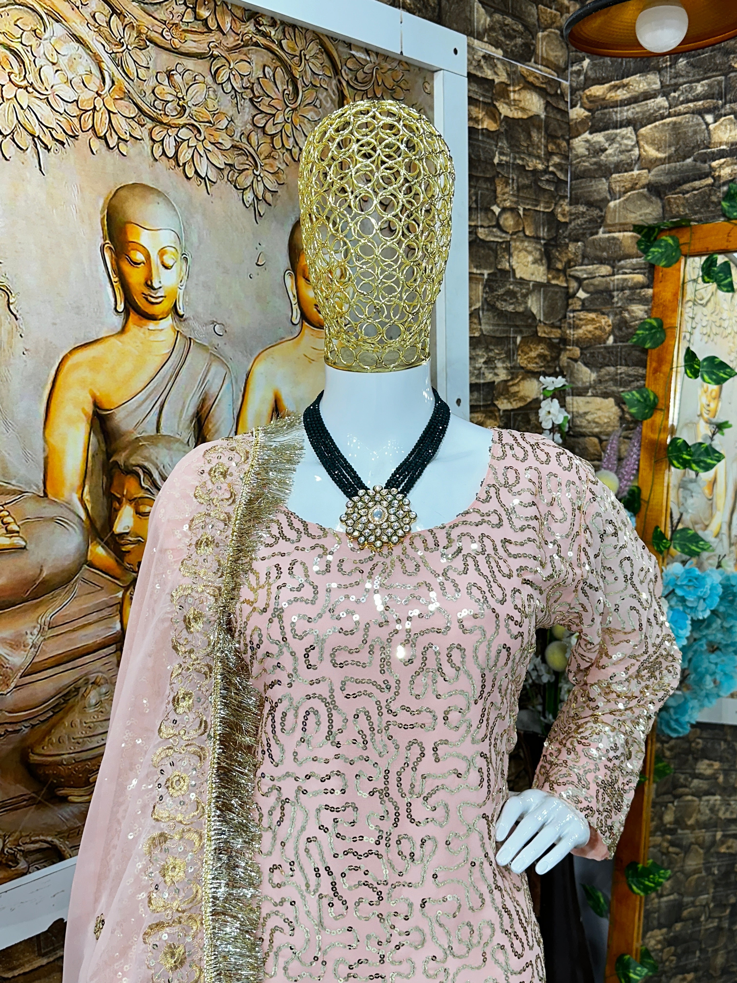 Designer Party Wear Look Top And Sharara With Fancy Dupatta