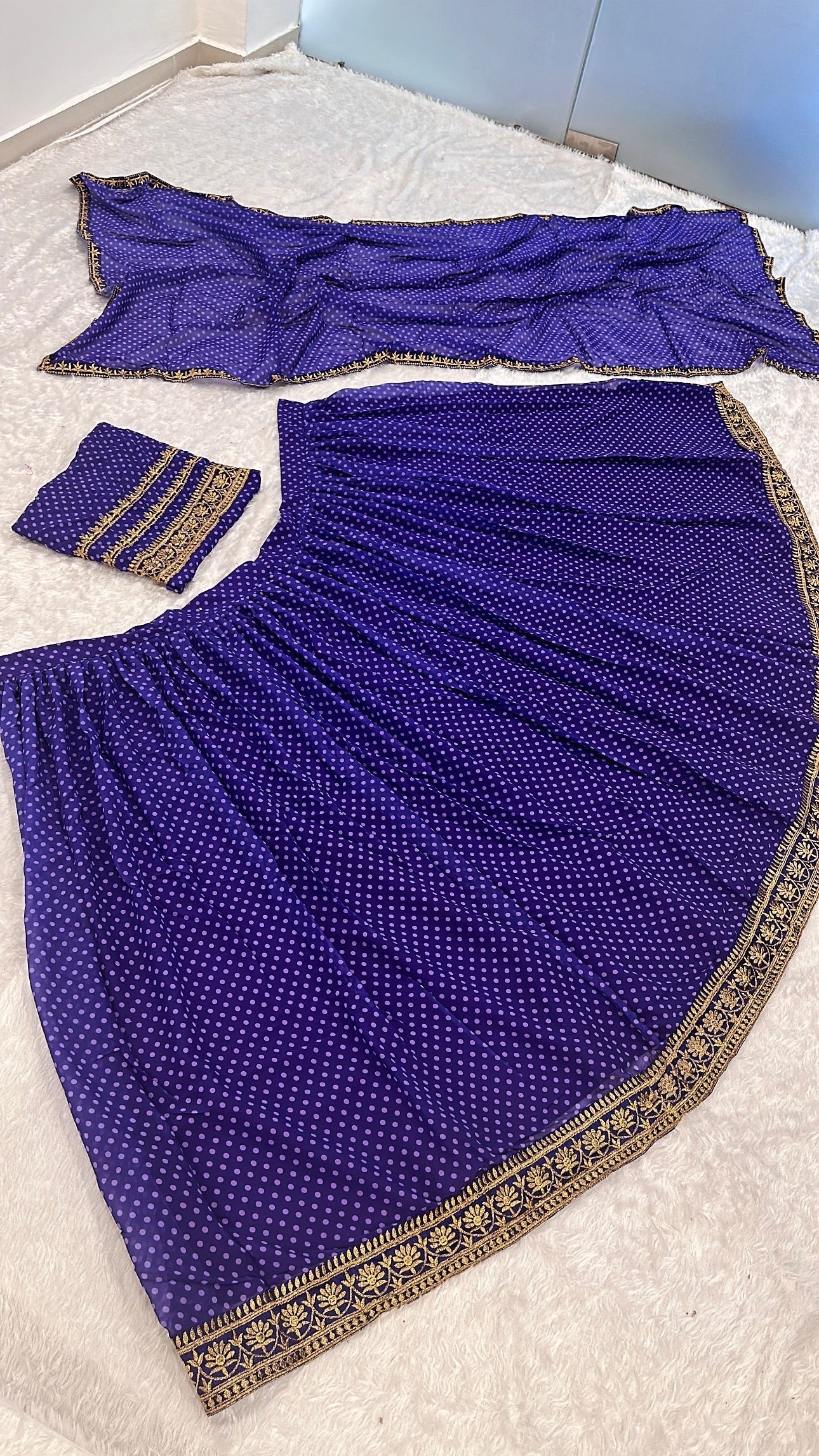 Designer Party Wear Lehenga Choli With Zari Thread Border Work