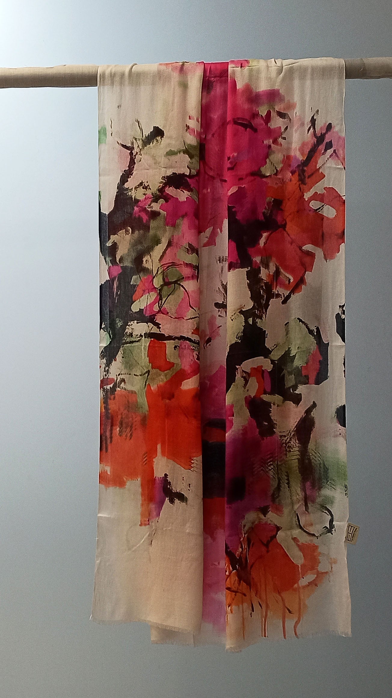 ABSTRACT FLORAL SCARF
