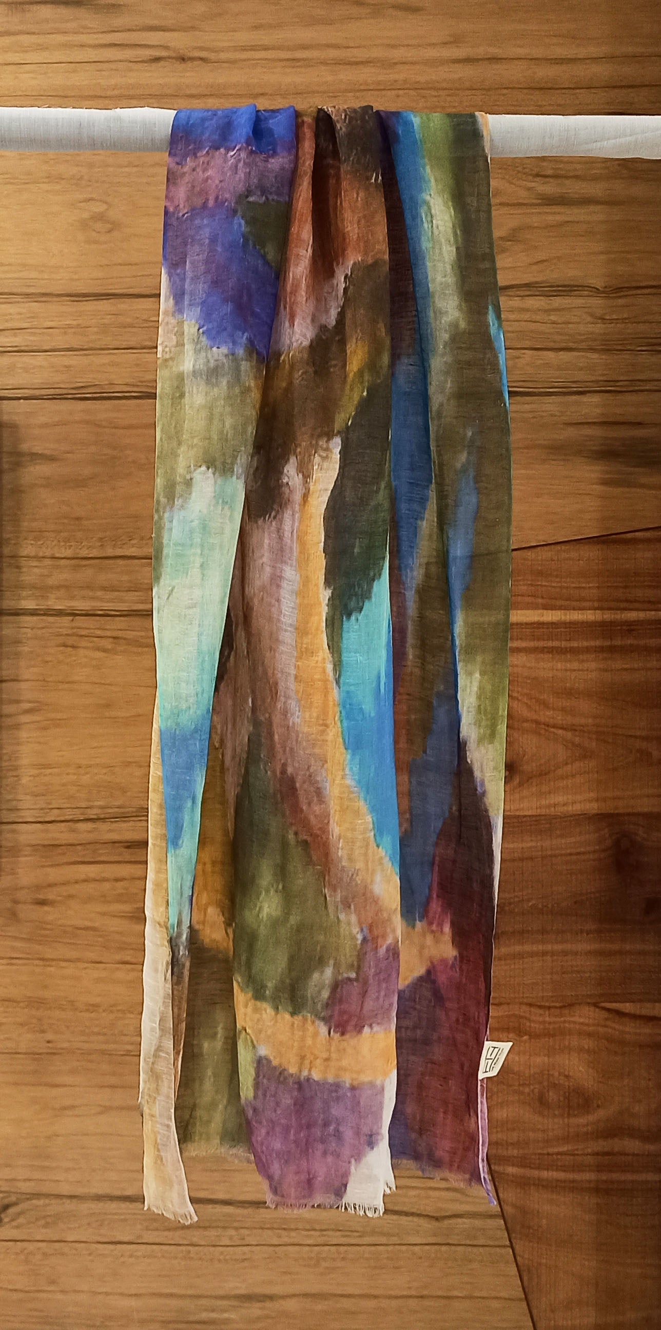 IMPRESSIONIST STROKES SCARF