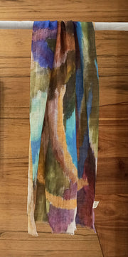 IMPRESSIONIST STROKES SCARF