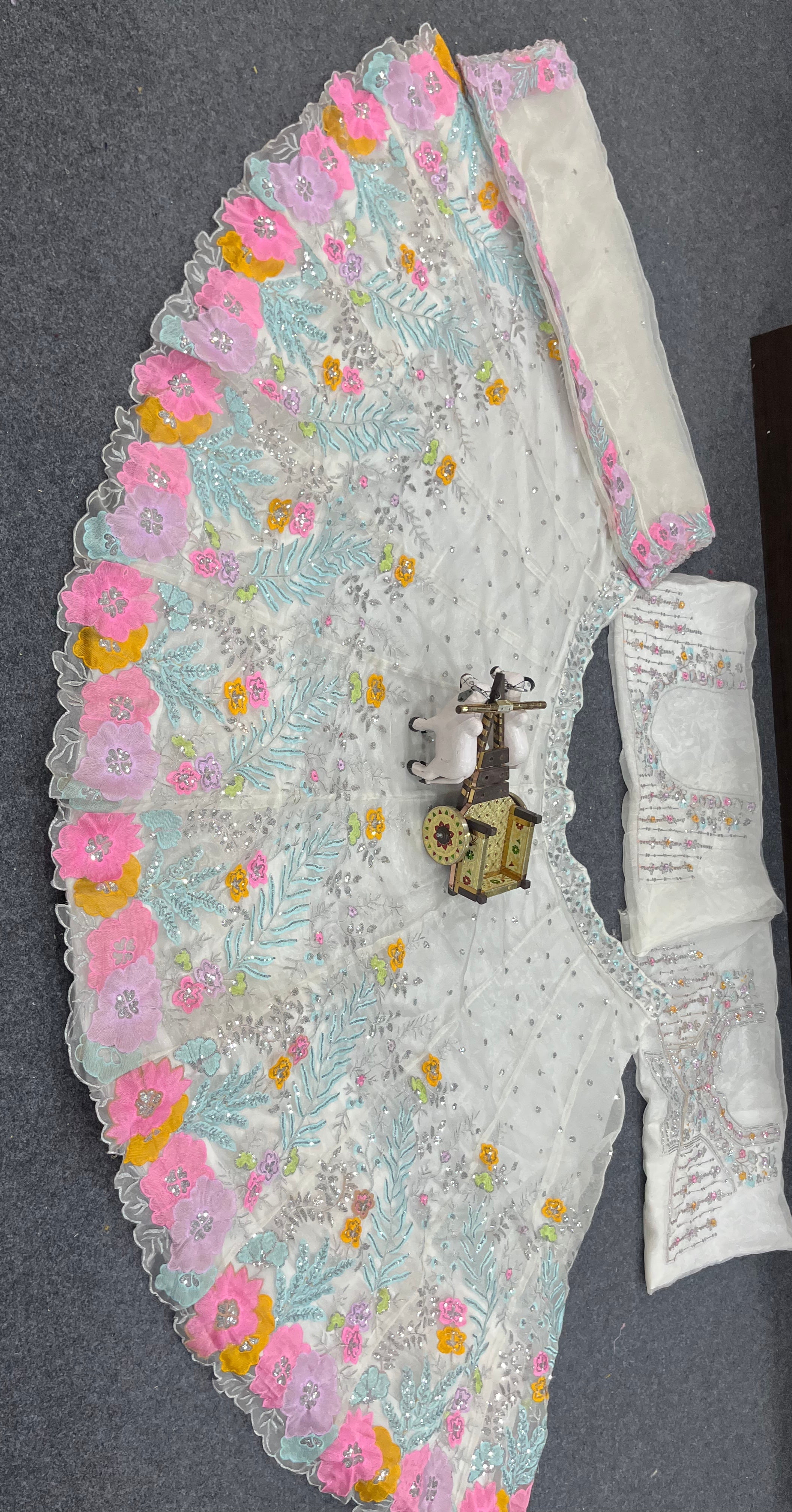 Fancy Party Wear Lehenga Choli With Embroidery Sequence Cut Work