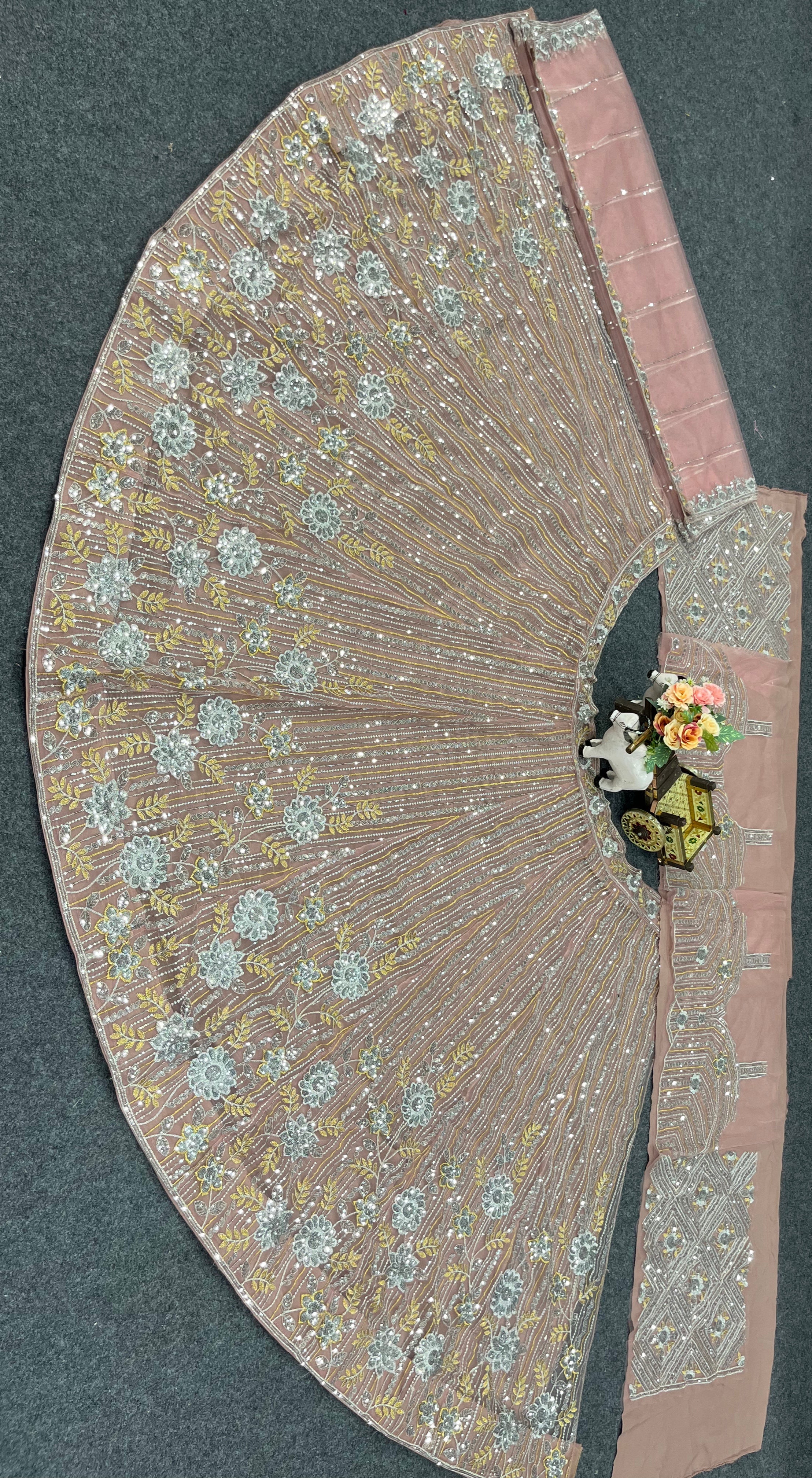 Beautiful Lehenga Choli With Sequence Embroidery Work