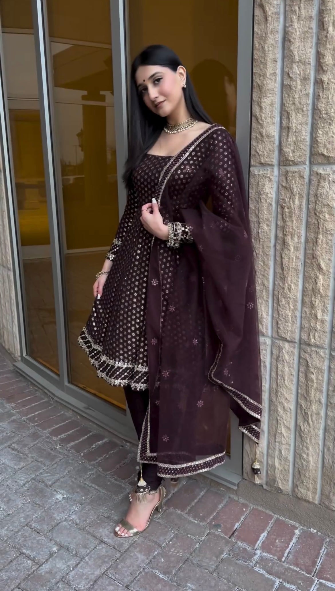 Designer Party Wear Look Top , Pant Style And Dupatta