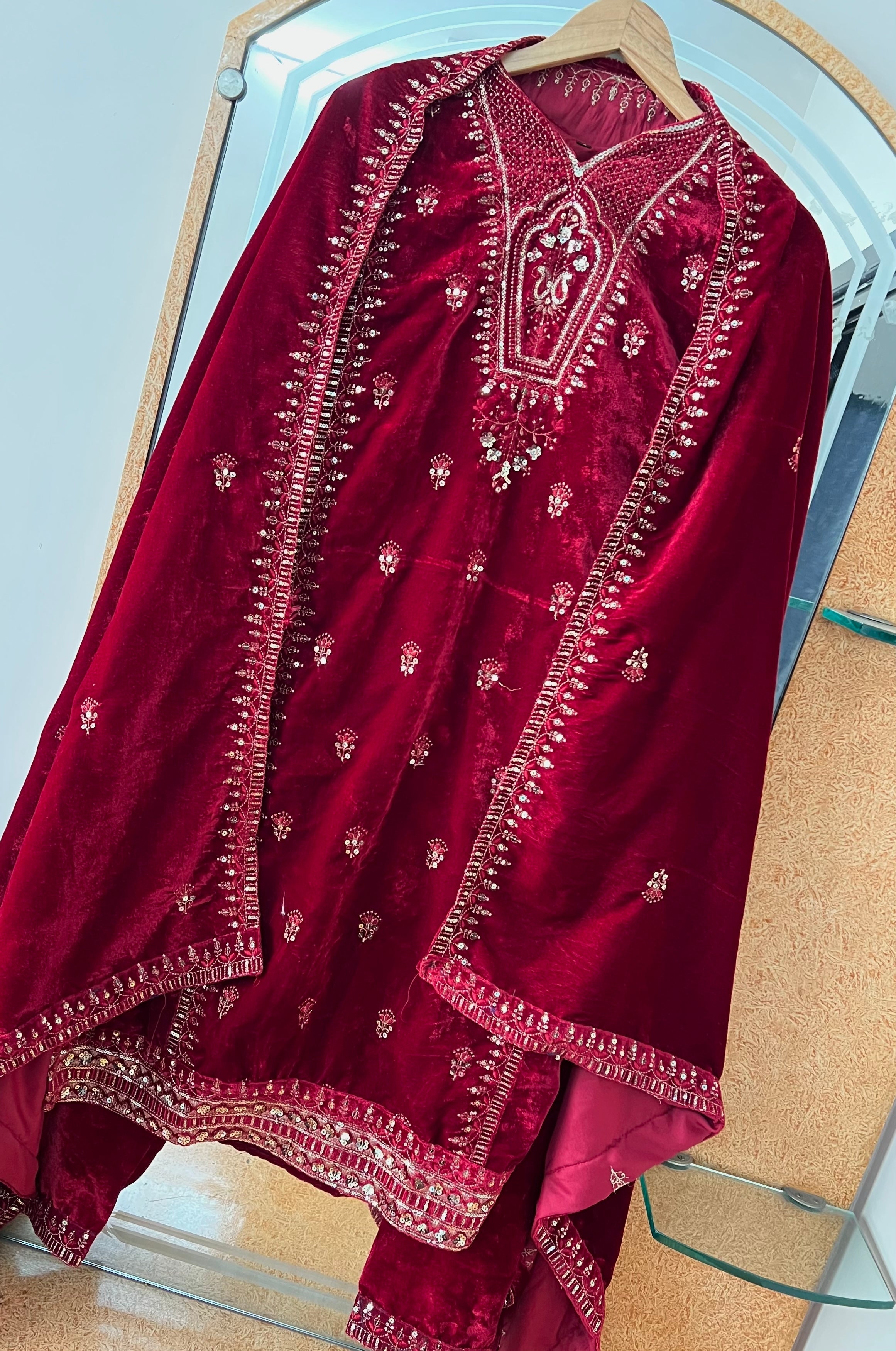 Designer Party Wear Top-Bottom And Beautiful Dupatta