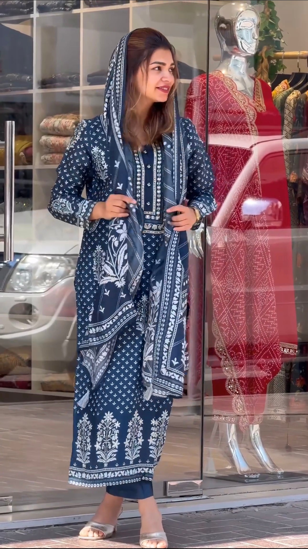 Designer Party Wear Look Top Bottom & Fancy Dupatta