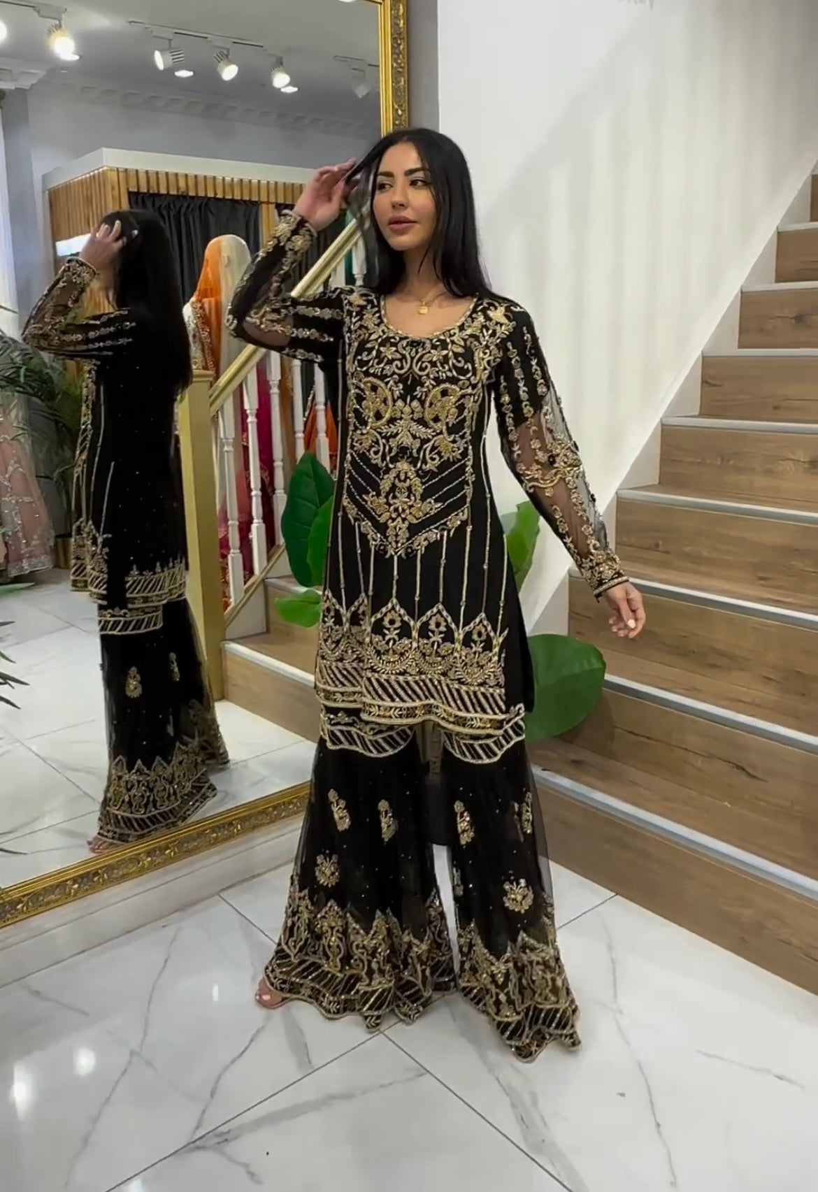 Beautiful Party Wear Sharara Top And Fancy Dupatta
