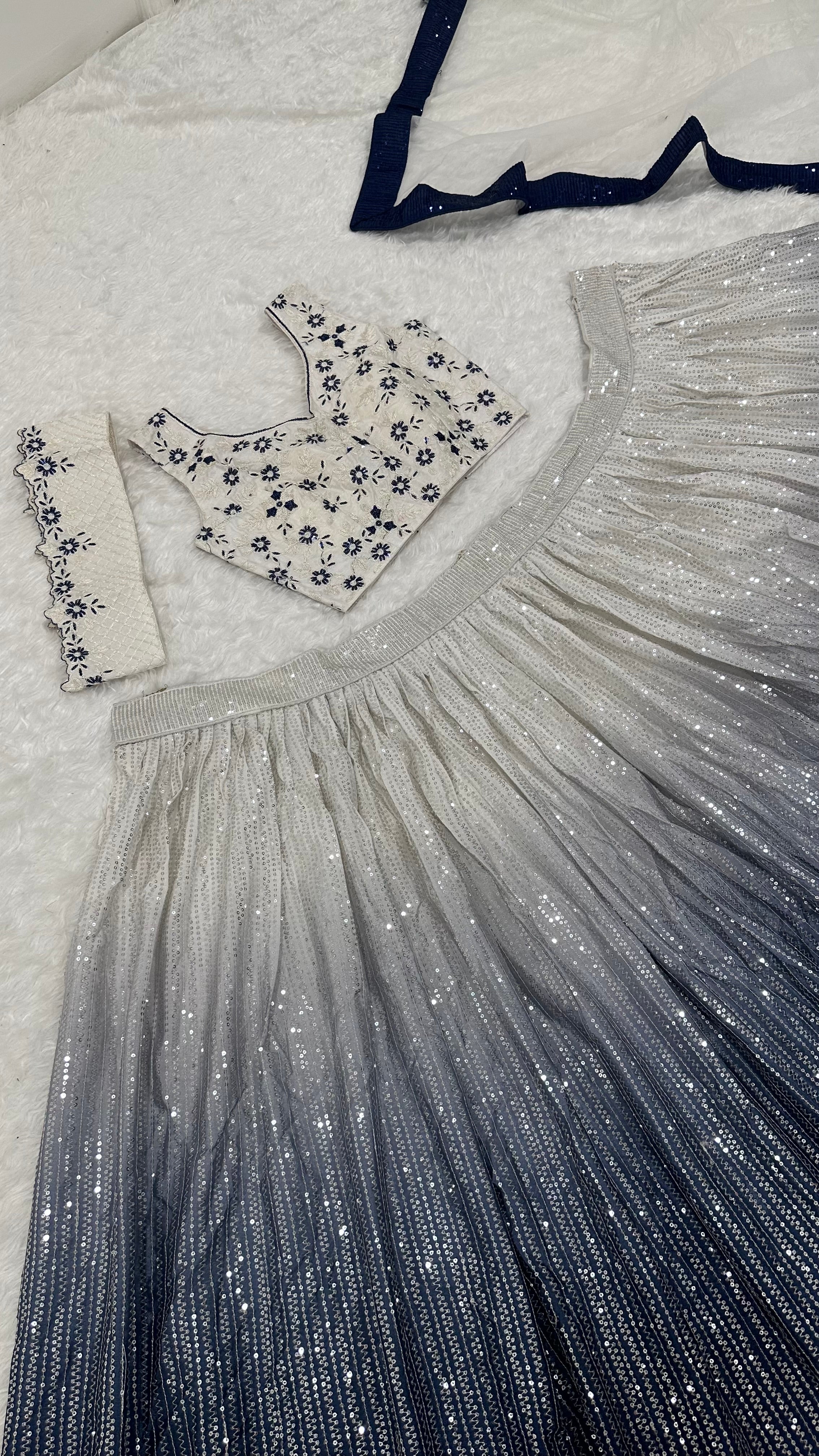 Party Wear Lehenga Choli With Sequence Work