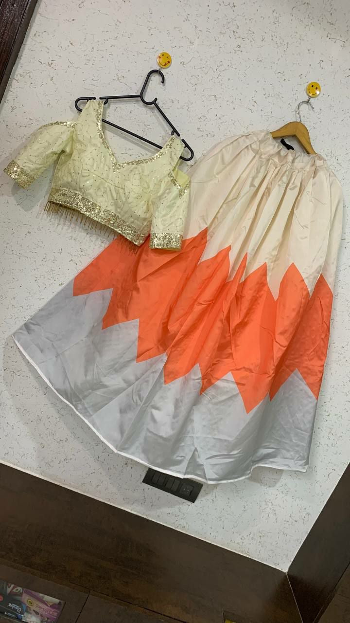 Party Wear Designer Lehenga Choli With Sequence Work