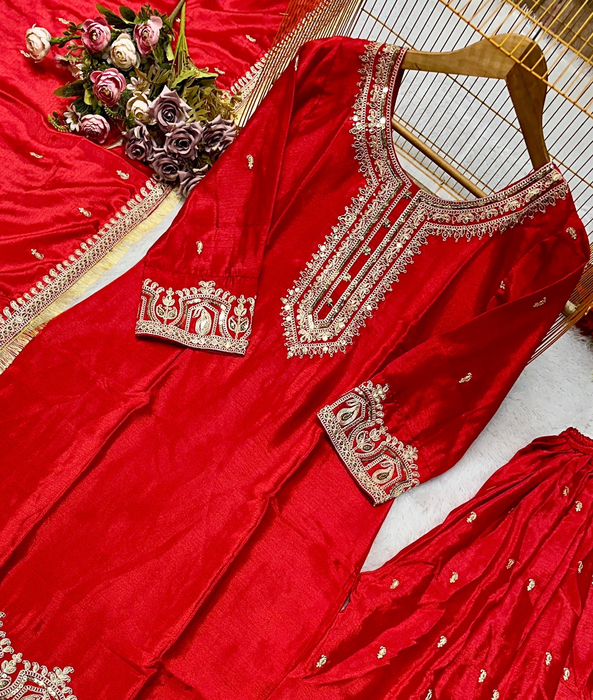 Party Wear Designer Suit Bottom And Beautiful Dupatta