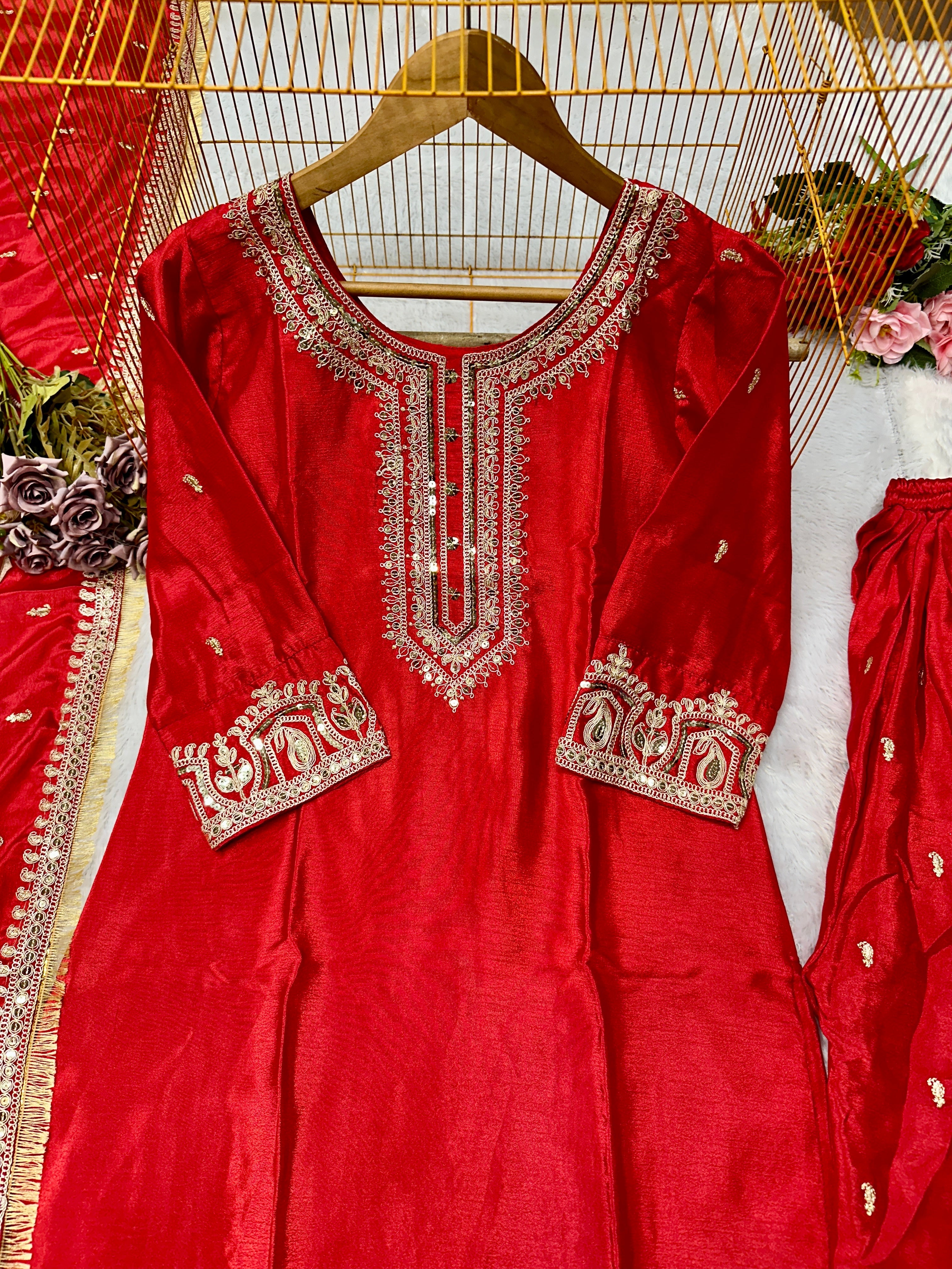 Party Wear Designer Suit Bottom And Beautiful Dupatta