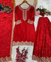 Party Wear Designer Suit Bottom And Beautiful Dupatta