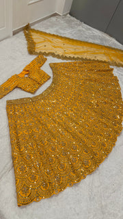 Designer Party Wear Lehenga Choli With Sequence & Dori Work