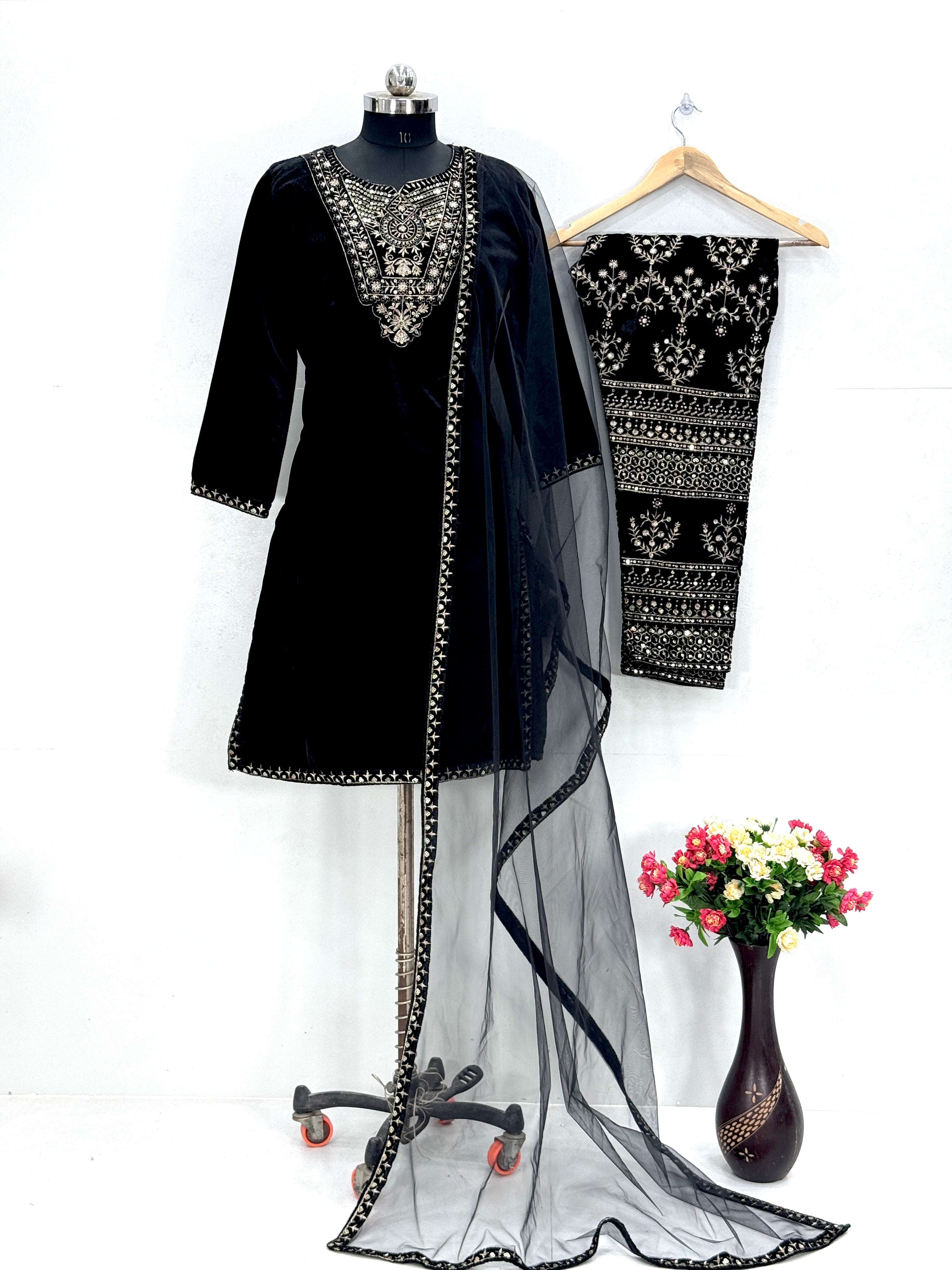 Beautiful Party Wear Suit Pent And Dupatta