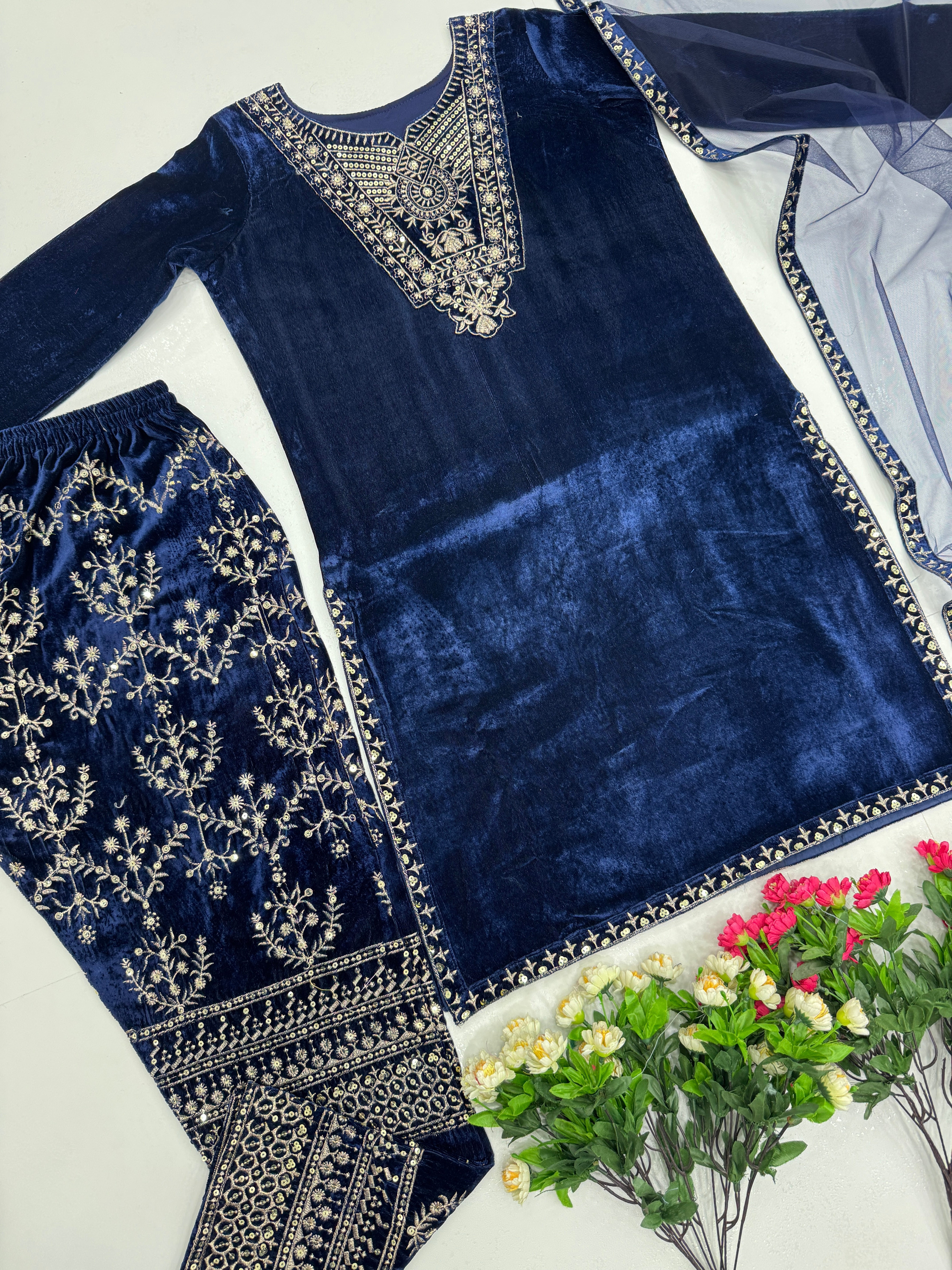 Beautiful Party Wear Suit Pent And Dupatta