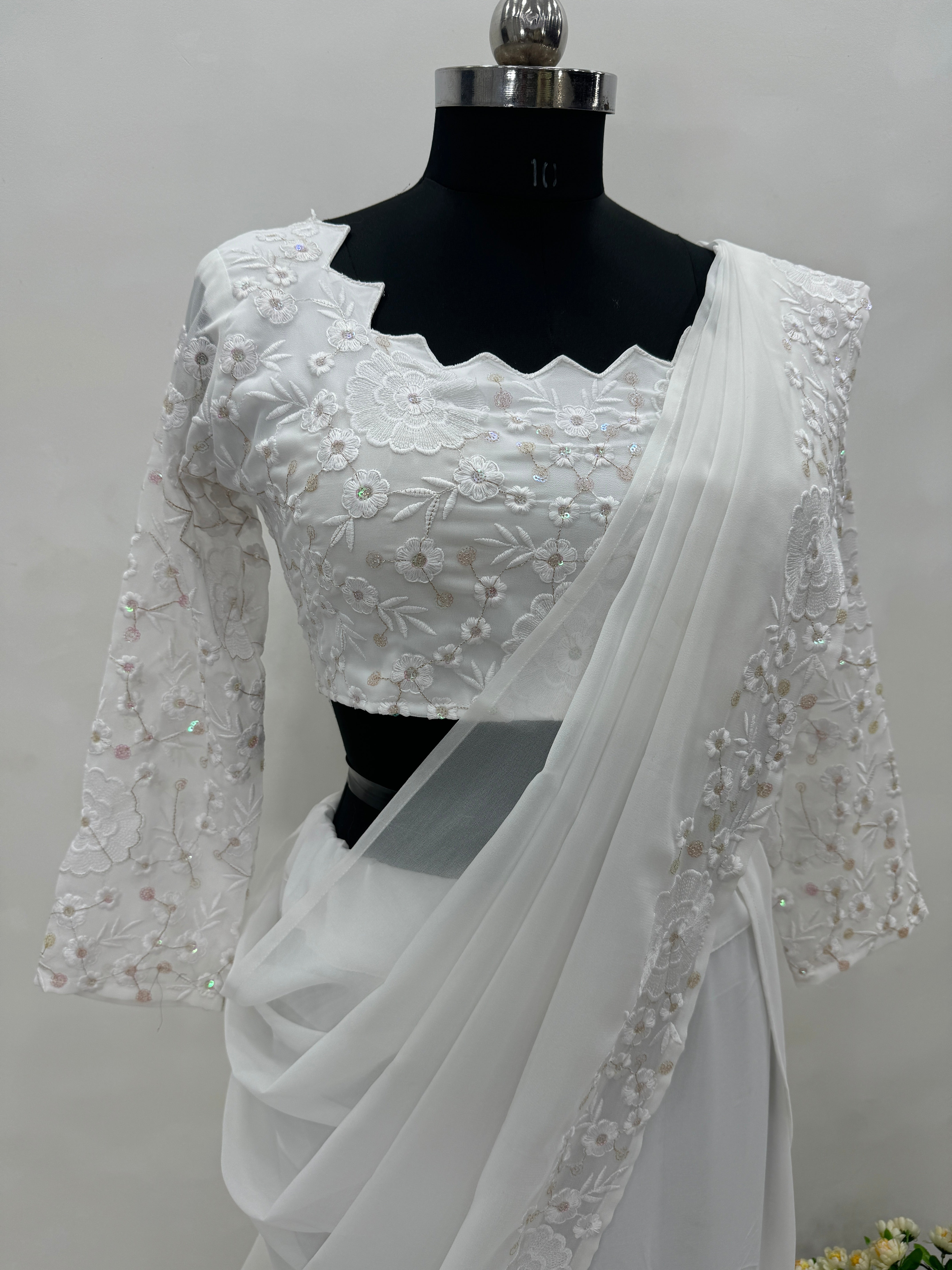 Beautiful Party Wear Ready To Wear Lehenga With Ruffle