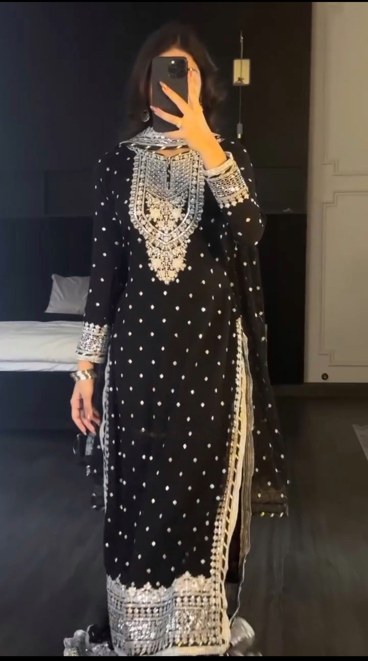 Designer Look Top-Dupatta And Bottom With Heavy Embroidery Sequence Work