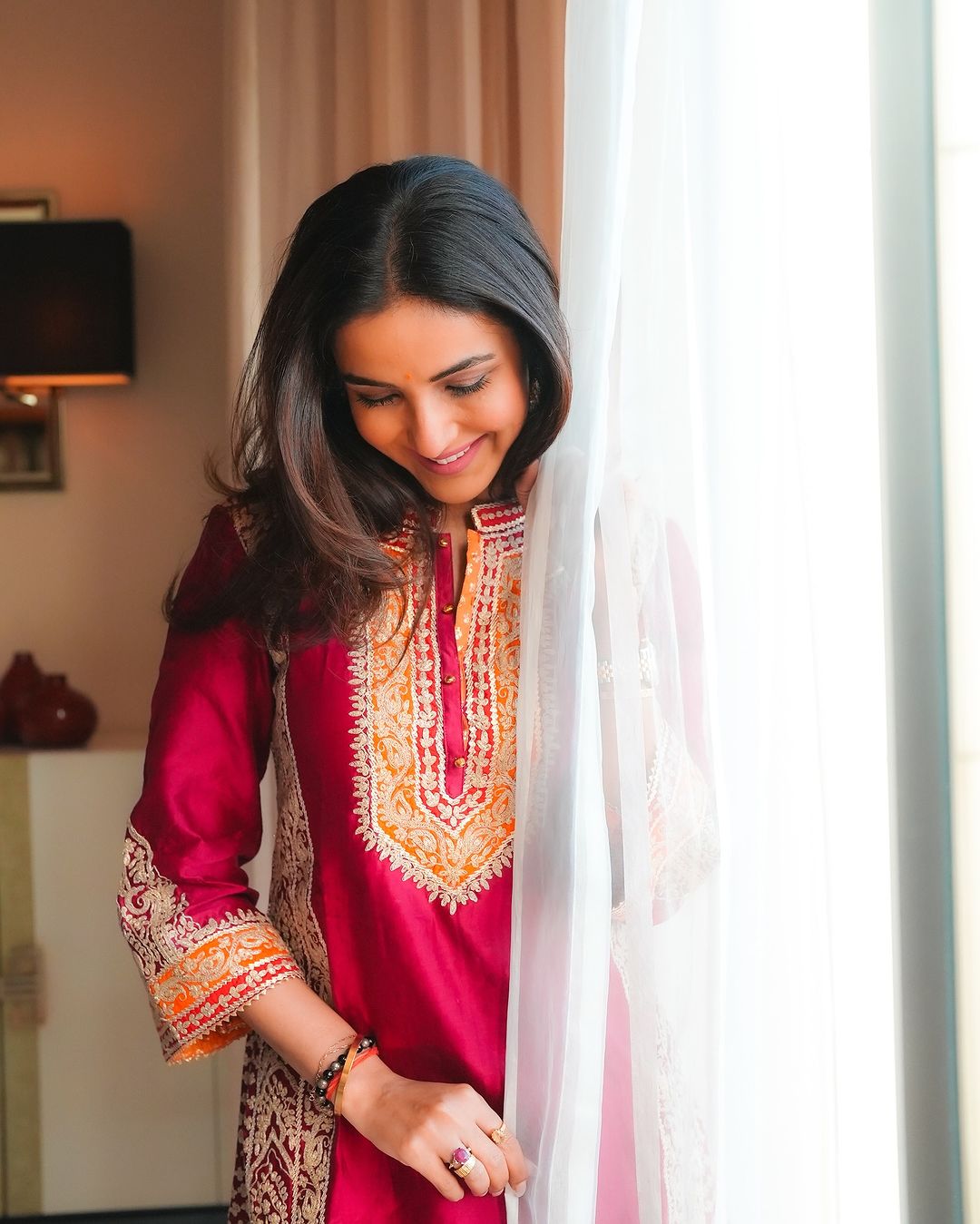 Party Wear Beautiful Top Plazzo And Dupatta With Chine Stitch Work