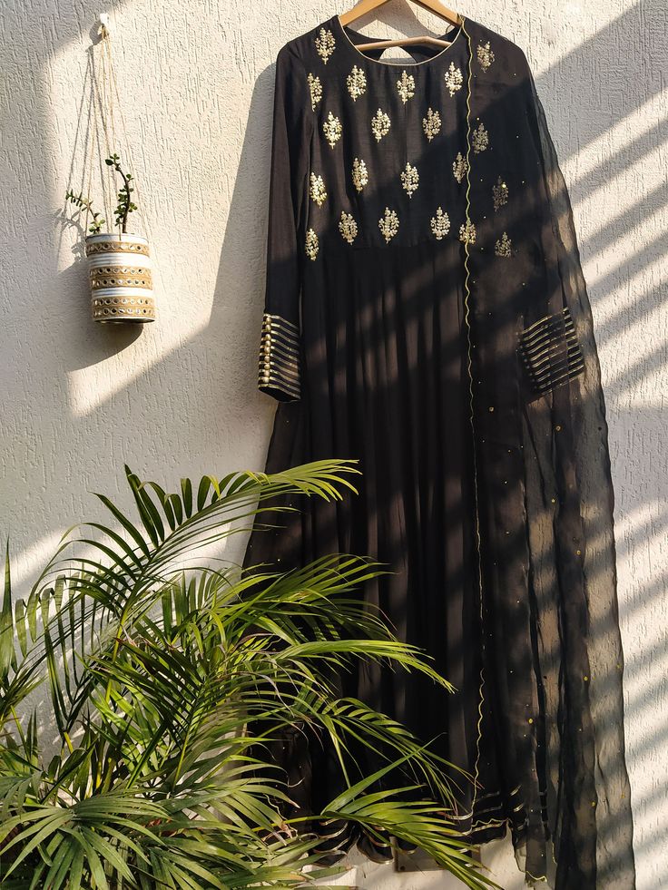 Party Wear Anarkali Gown With Embroidery Work