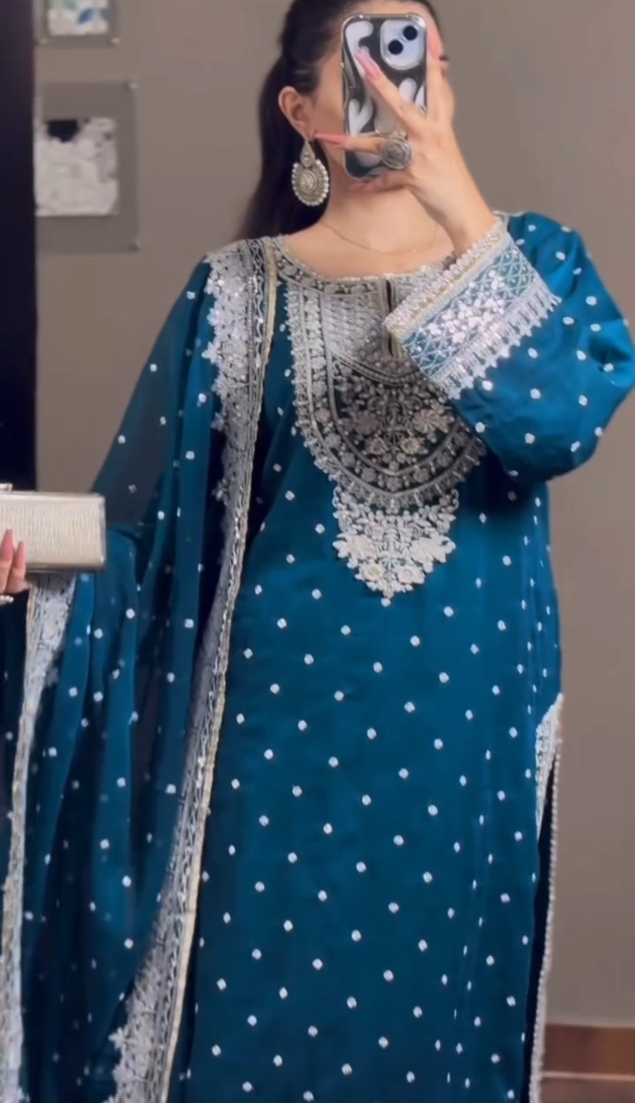 Designer Look Top-Dupatta And Bottom With Heavy Embroidery Sequence Work