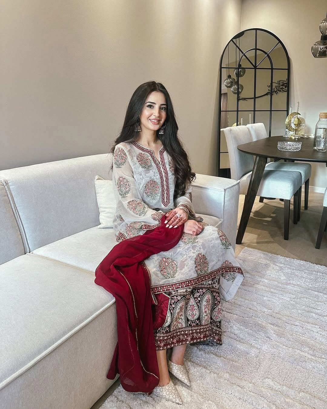 Designer Party Wear Look Top Plazzo & Dupatta