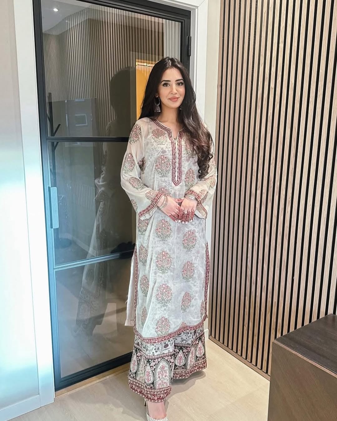 Designer Party Wear Look Top Plazzo & Dupatta