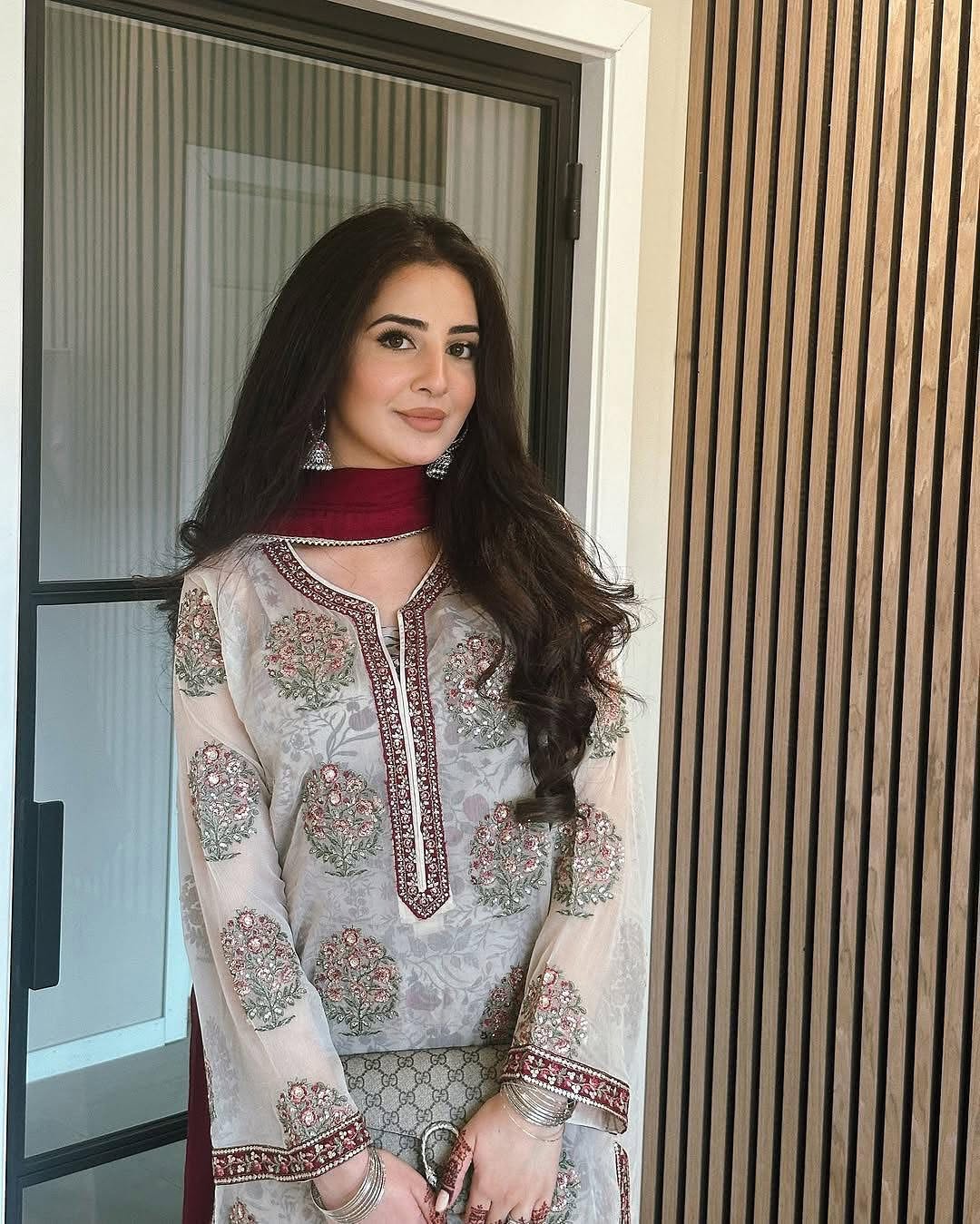 Designer Party Wear Look Top Plazzo & Dupatta